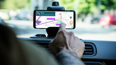 Fiat Panda Waze touchscreen