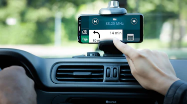 Fiat Panda Waze smartphone