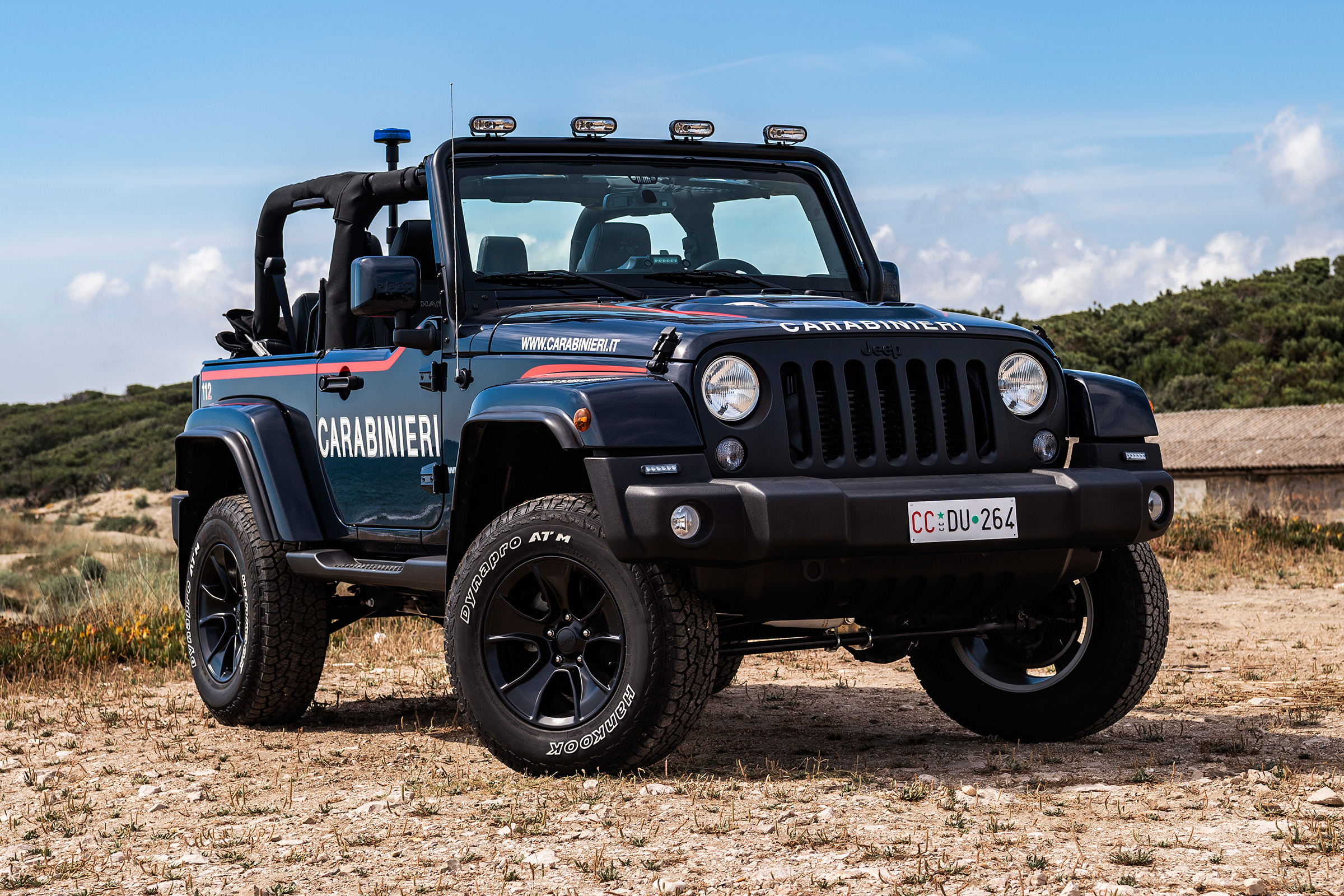 Jeep Wrangler police car