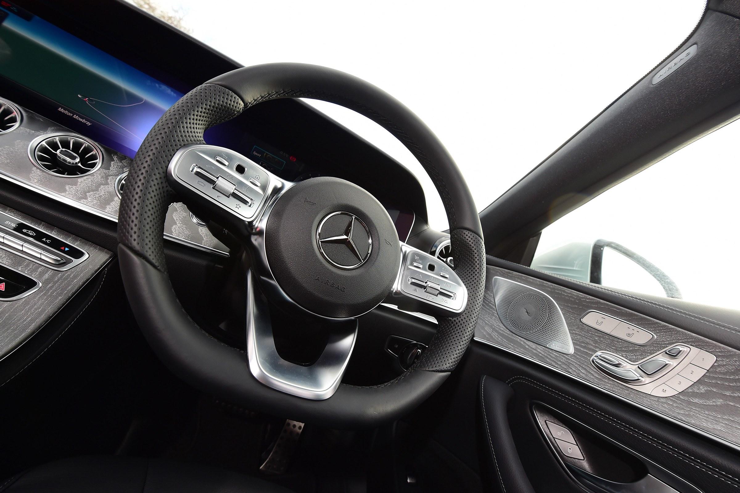 Mercedes CLS steering wheel