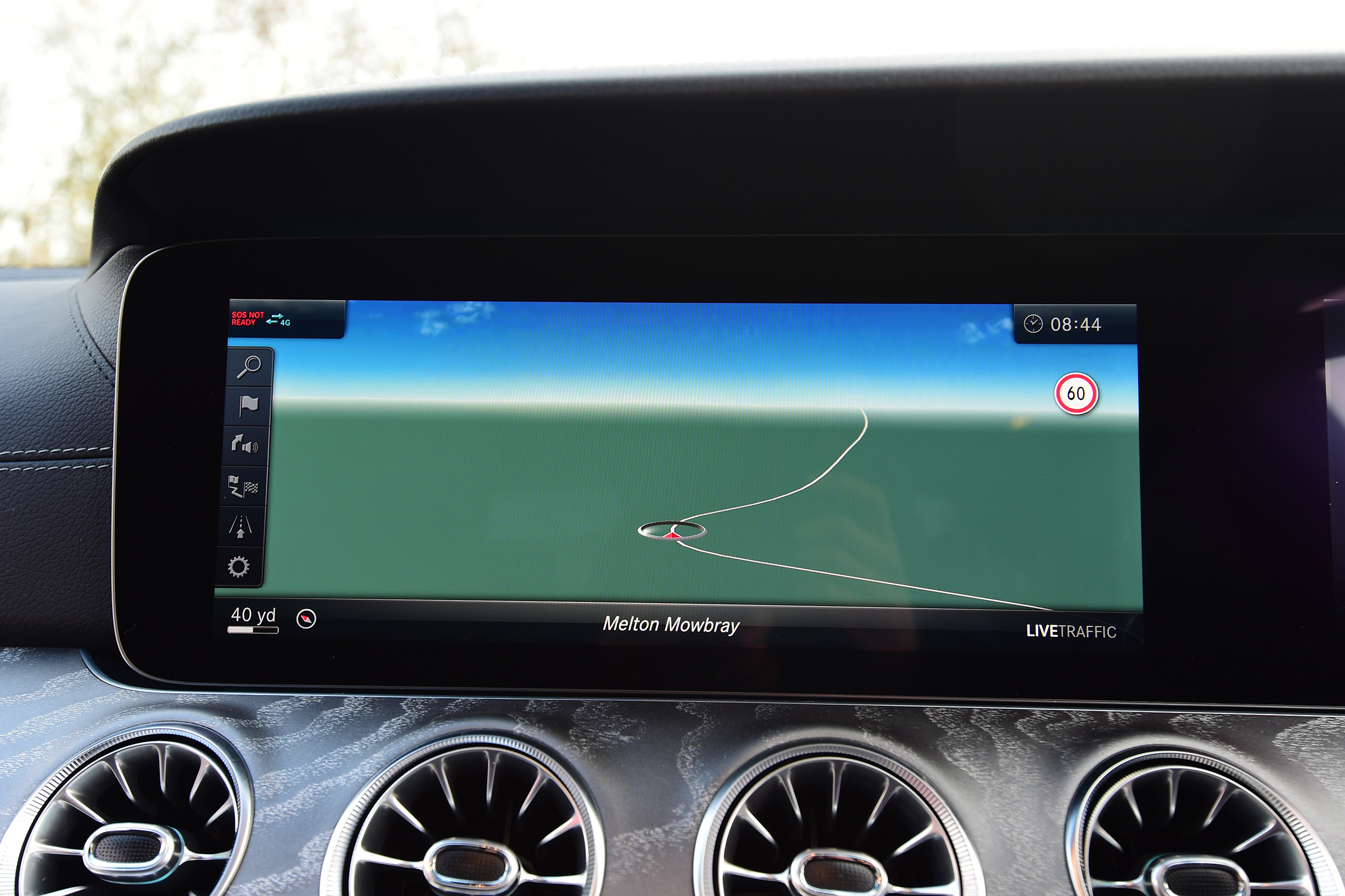 Mercedes CLS infotainment screen