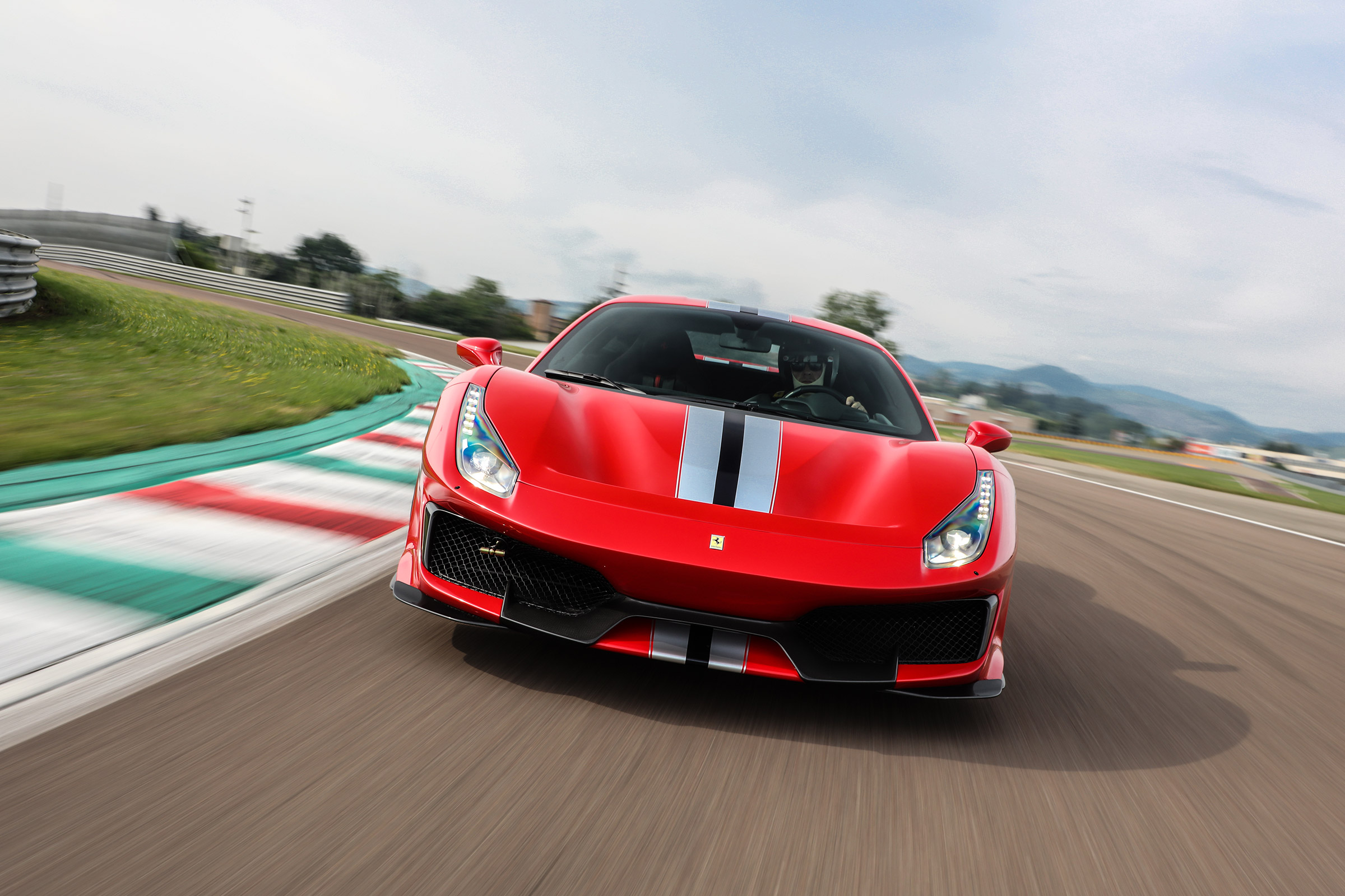 Ferrari 488 Pista - full front track