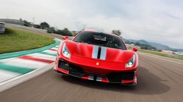 Ferrari 488 Pista - full front track