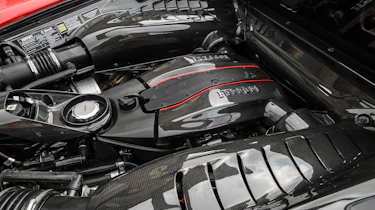 Ferrari 488 Pista - engine close-up