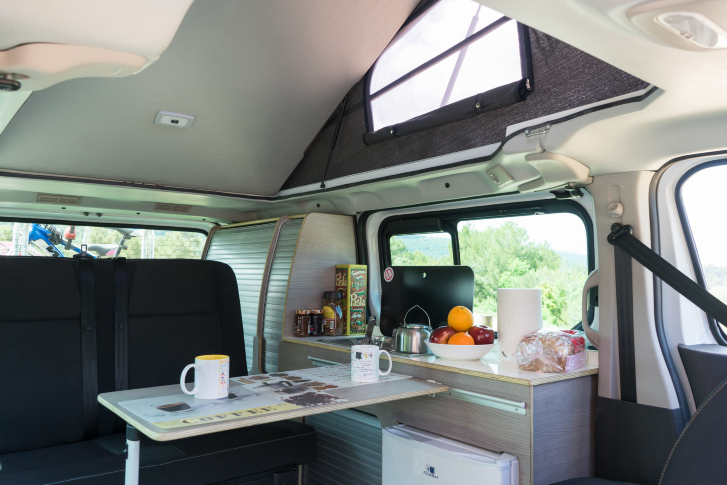 Nissan campervan interior