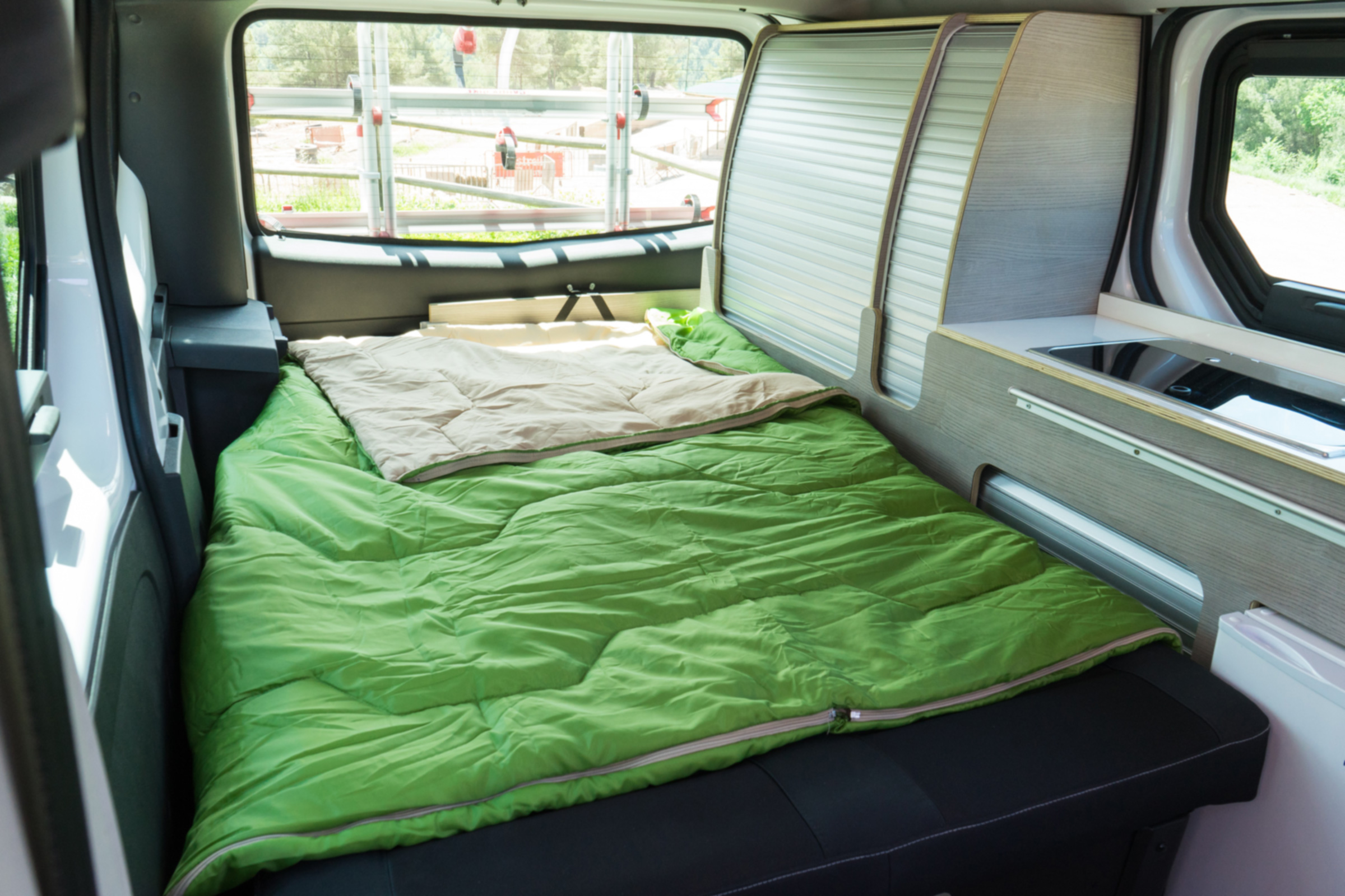 Nissan campervan interior bed
