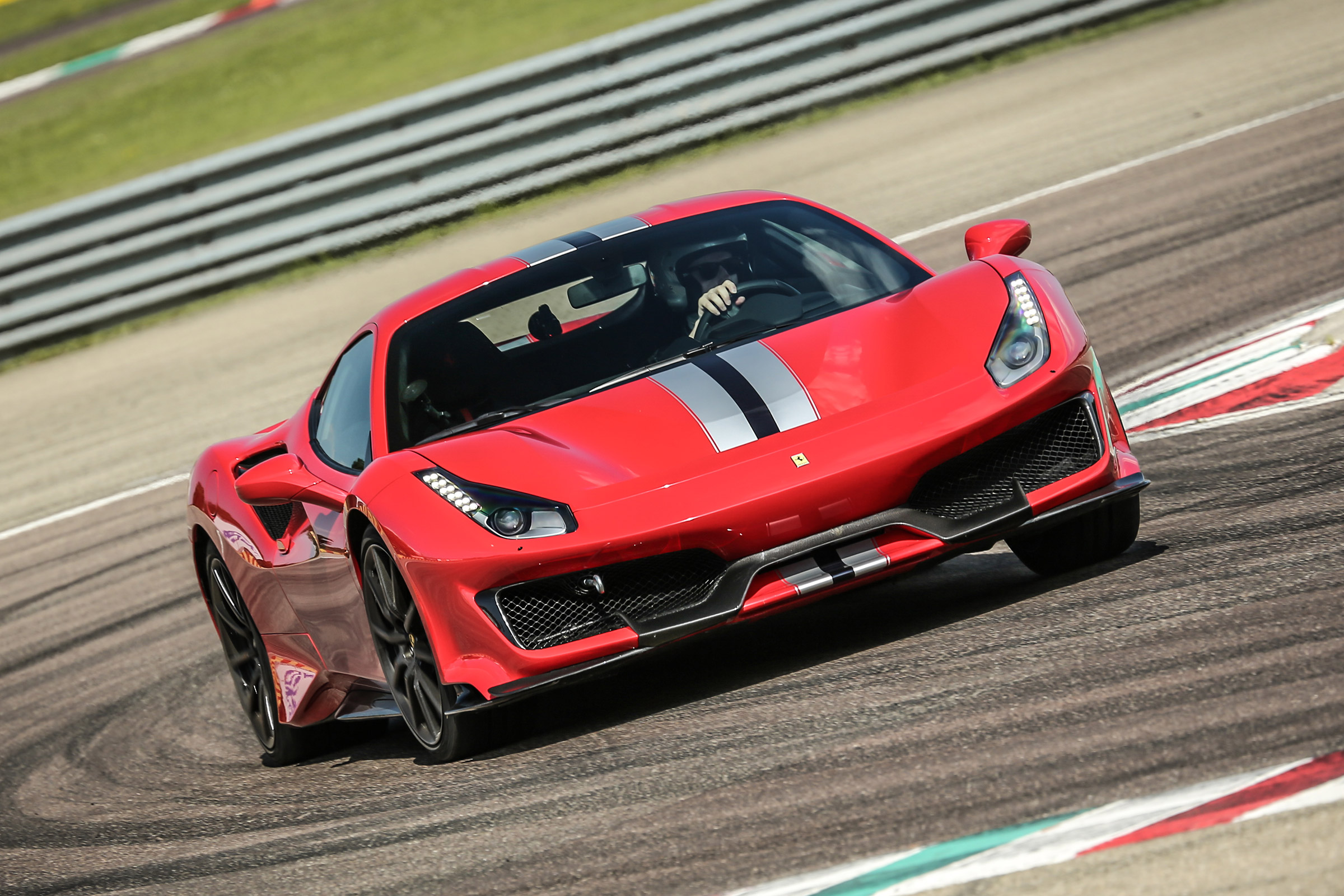 Ferrari 488 Pista - full front action