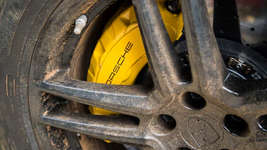 Porsche Macan 2018 prototype brake caliper