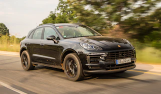 New Porsche Macan 2018 prototype review front quarter