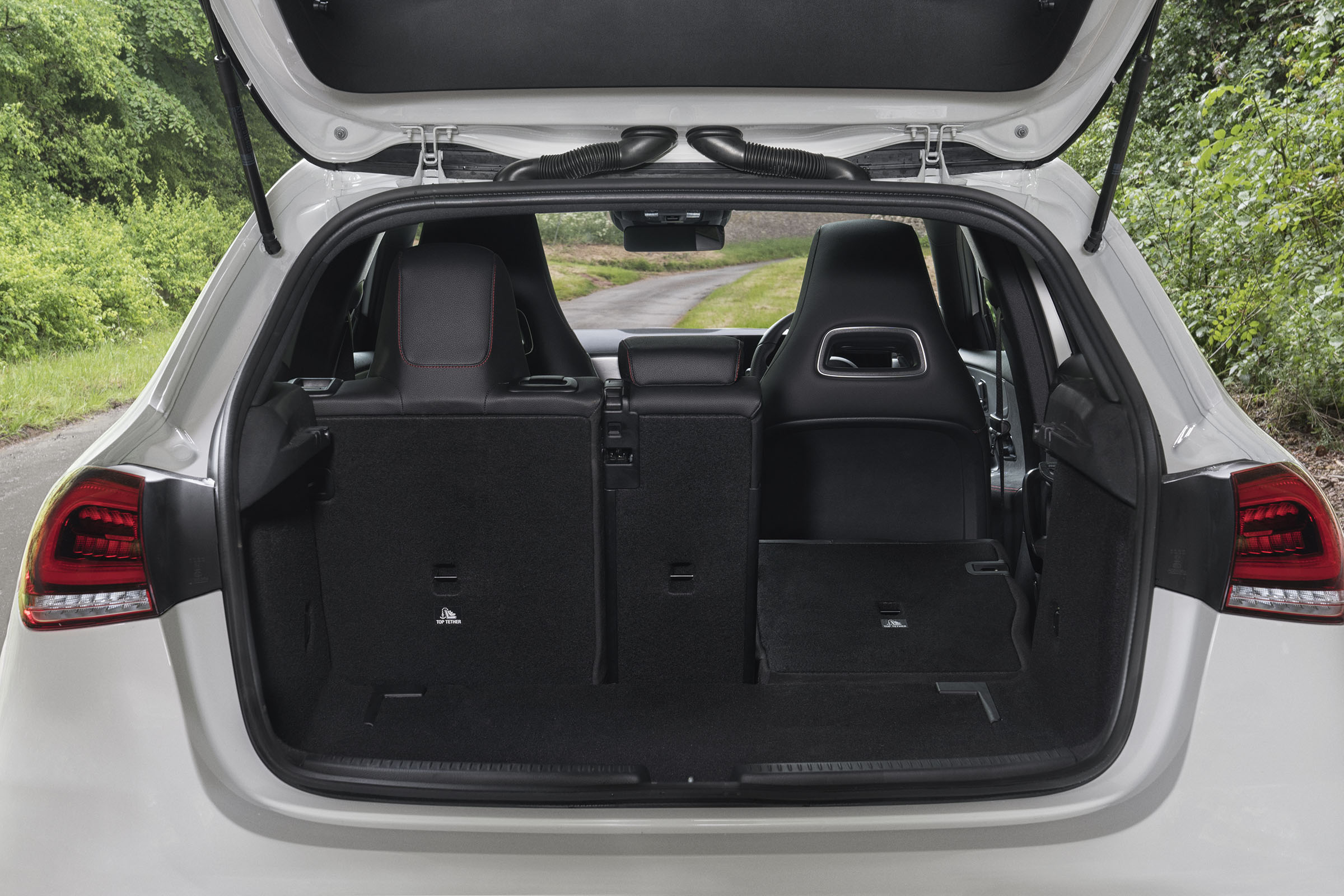 Mercedes A-Class boot seat folded
