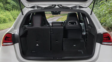 Mercedes A-Class boot seat folded