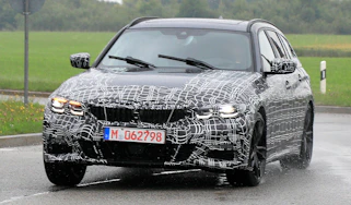 BMW 3 Series Touring spied - front