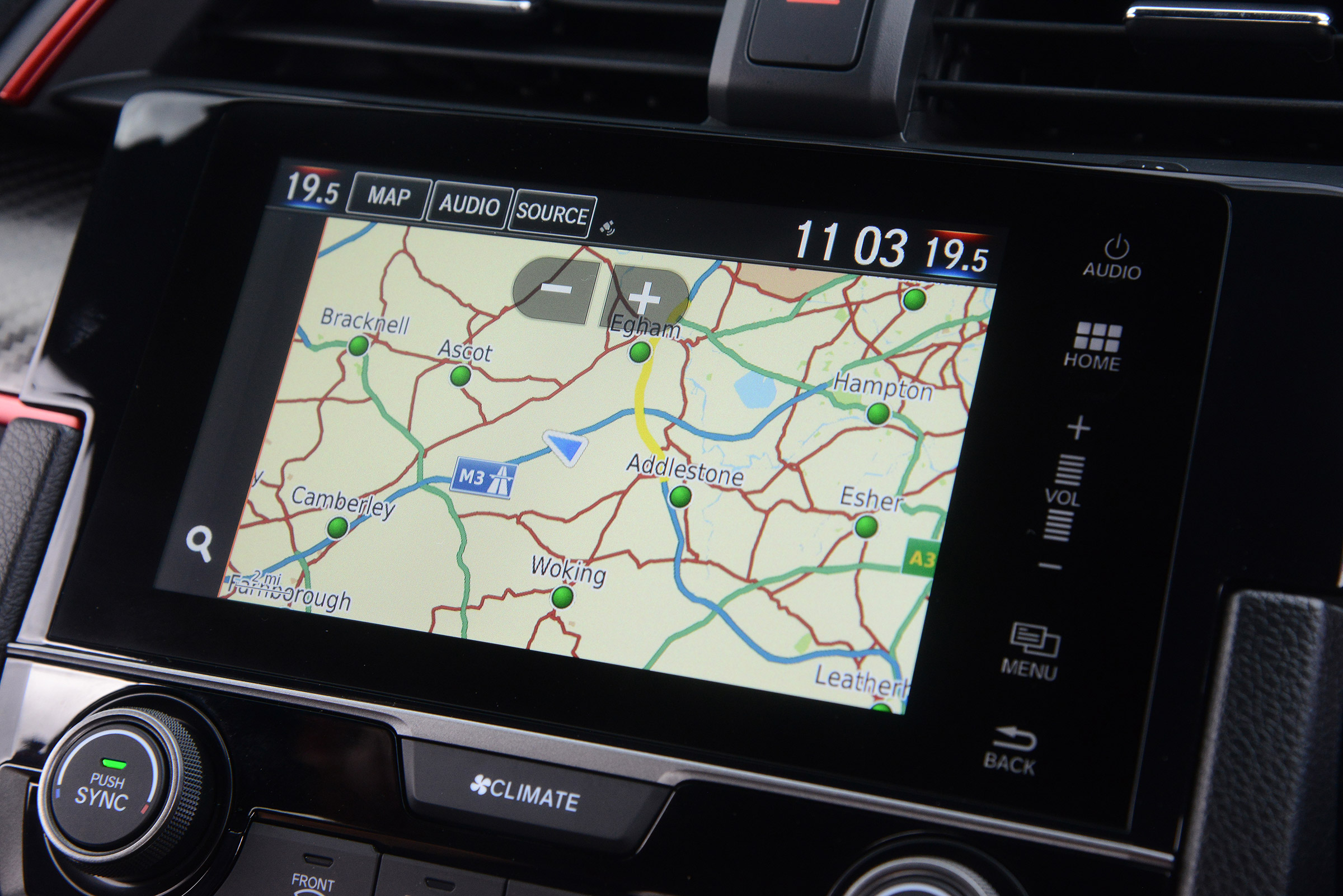 Honda Civic Type R - sat-nav