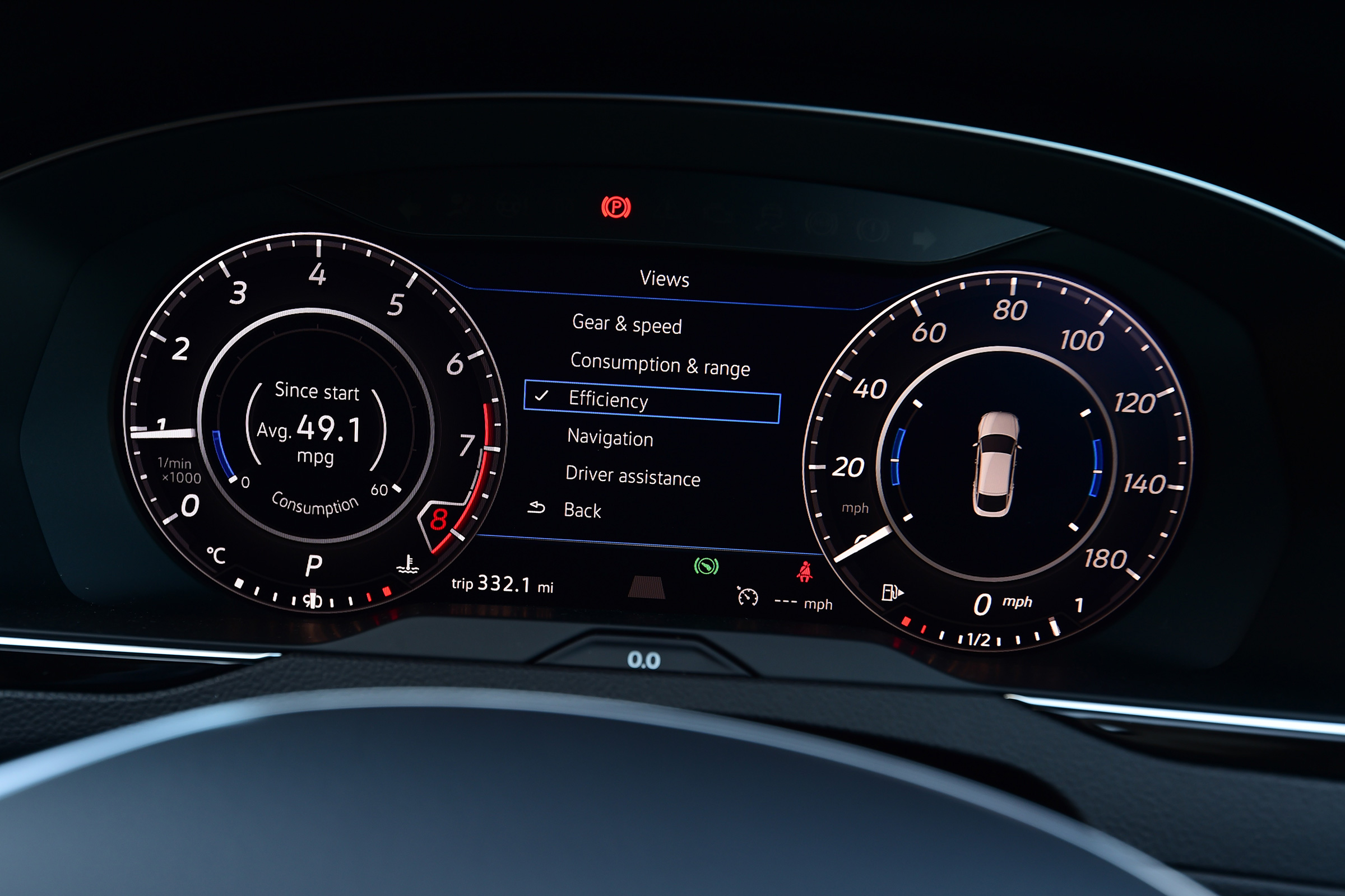 Volkswagen Arteon 1.5 petrol TSI dials