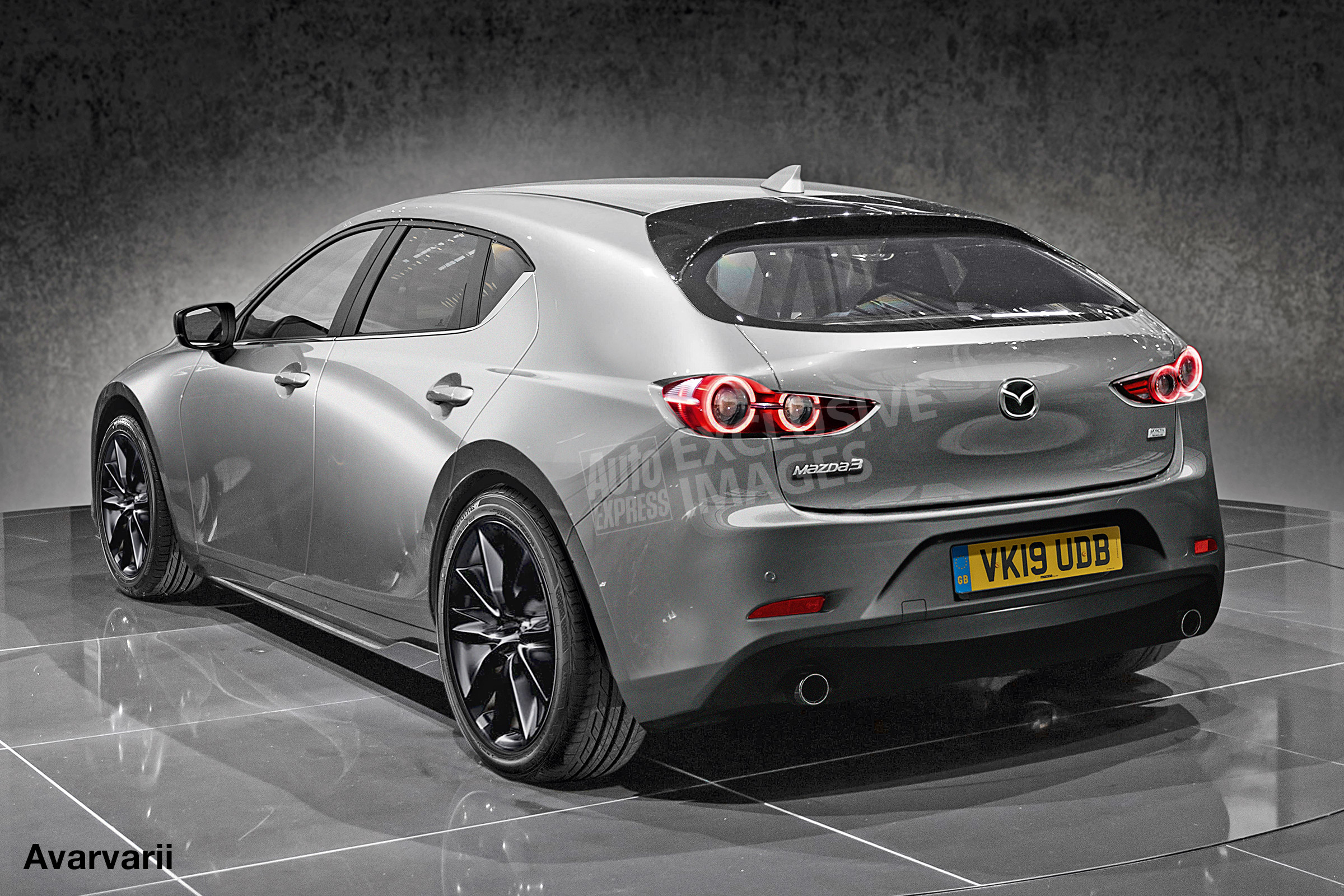 New Mazda 3 - rear (watermarked)