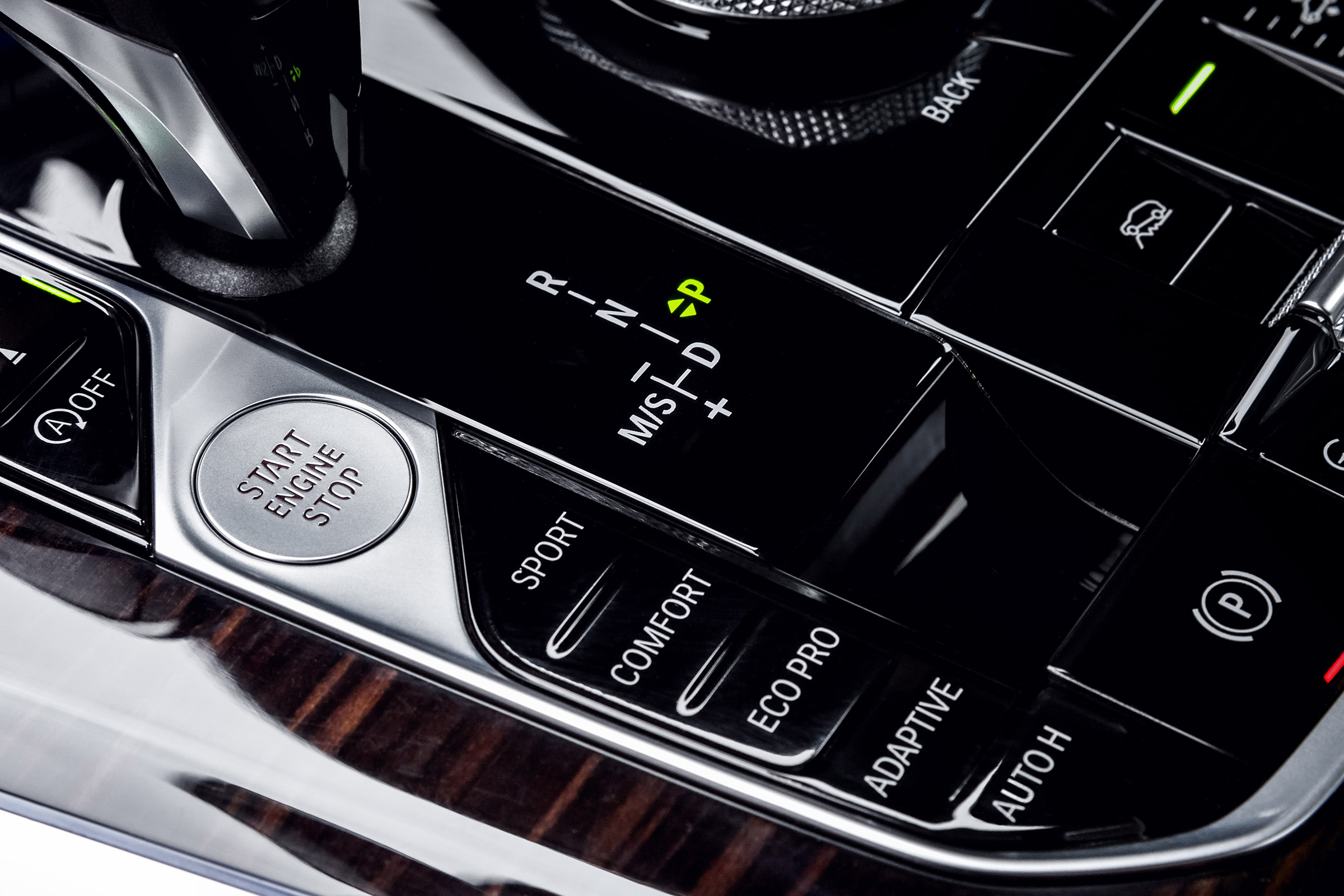 BMW X5 - centre console details