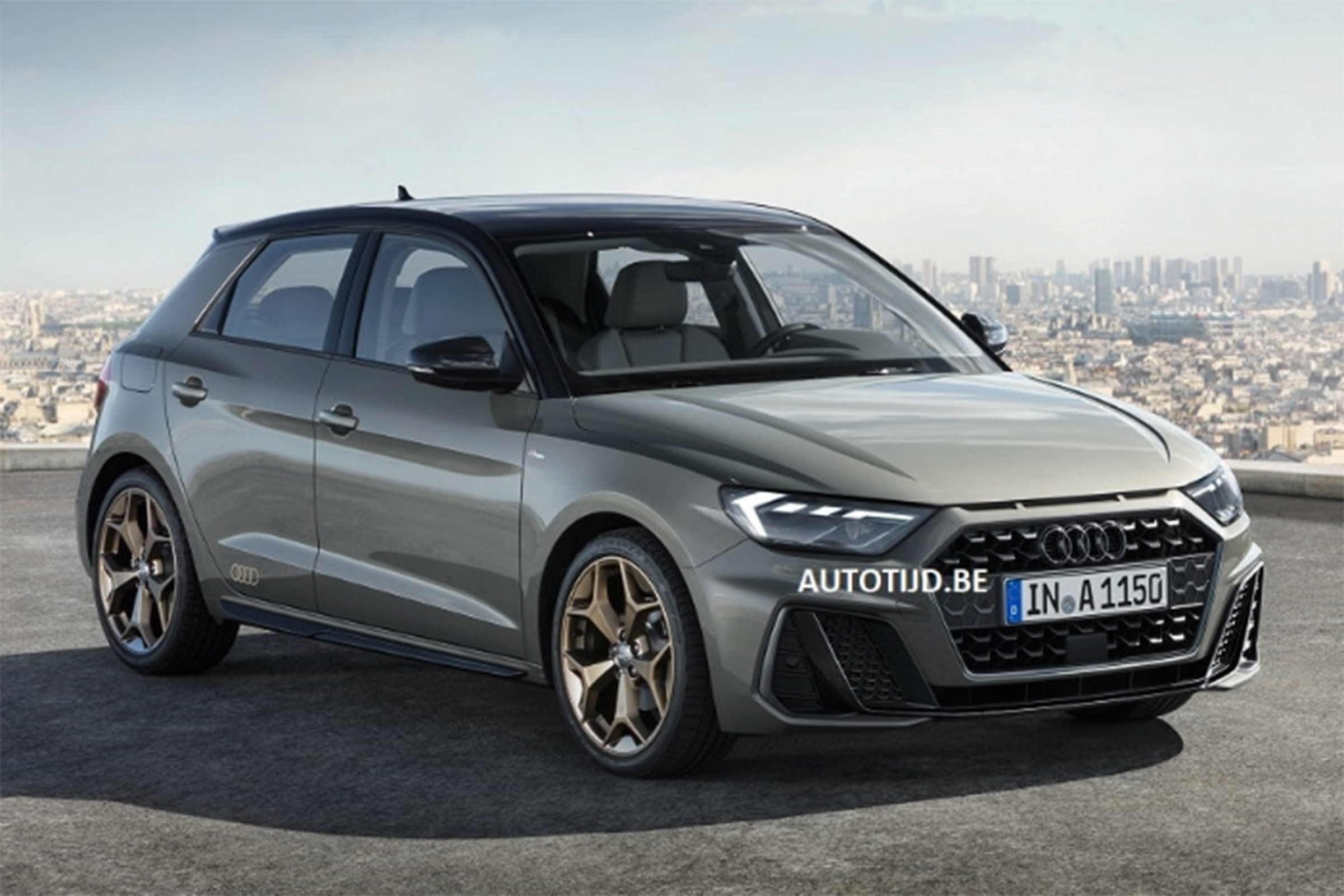 Audi A1 - leak grey front