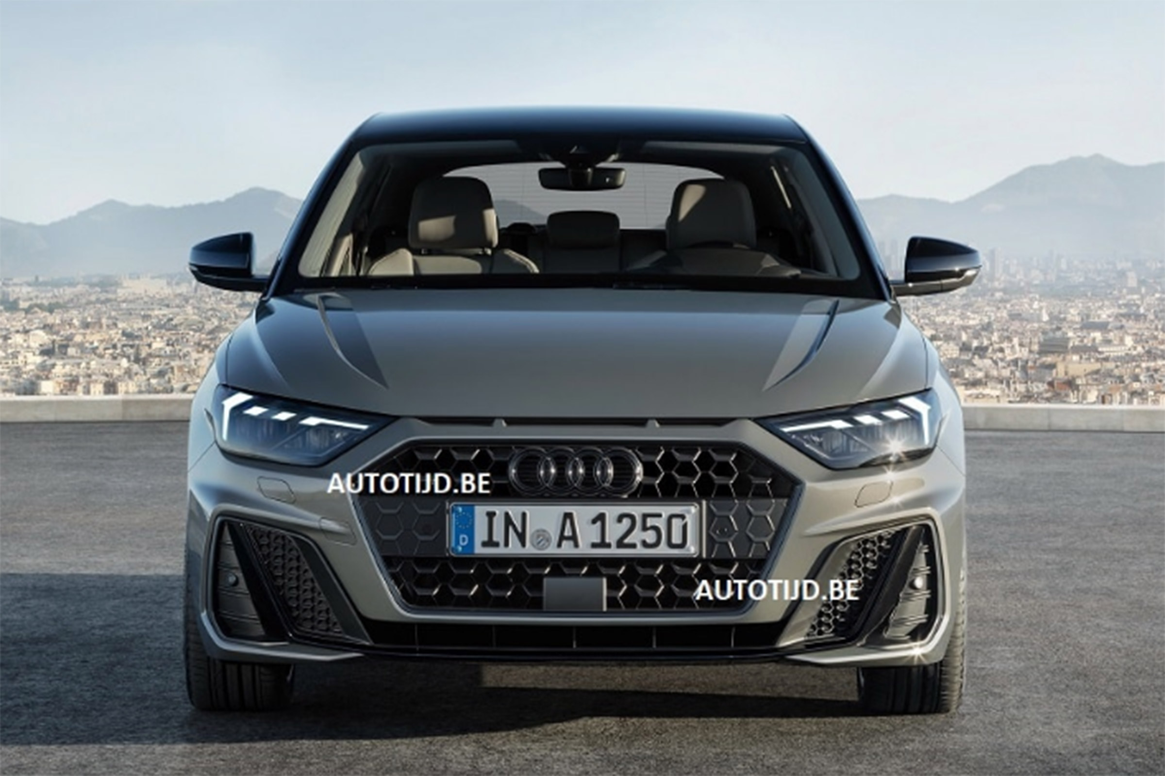 Audi A1 - leak grey full front