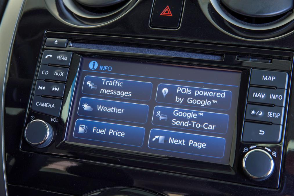 Used Nissan Note Mk2 - infotainment