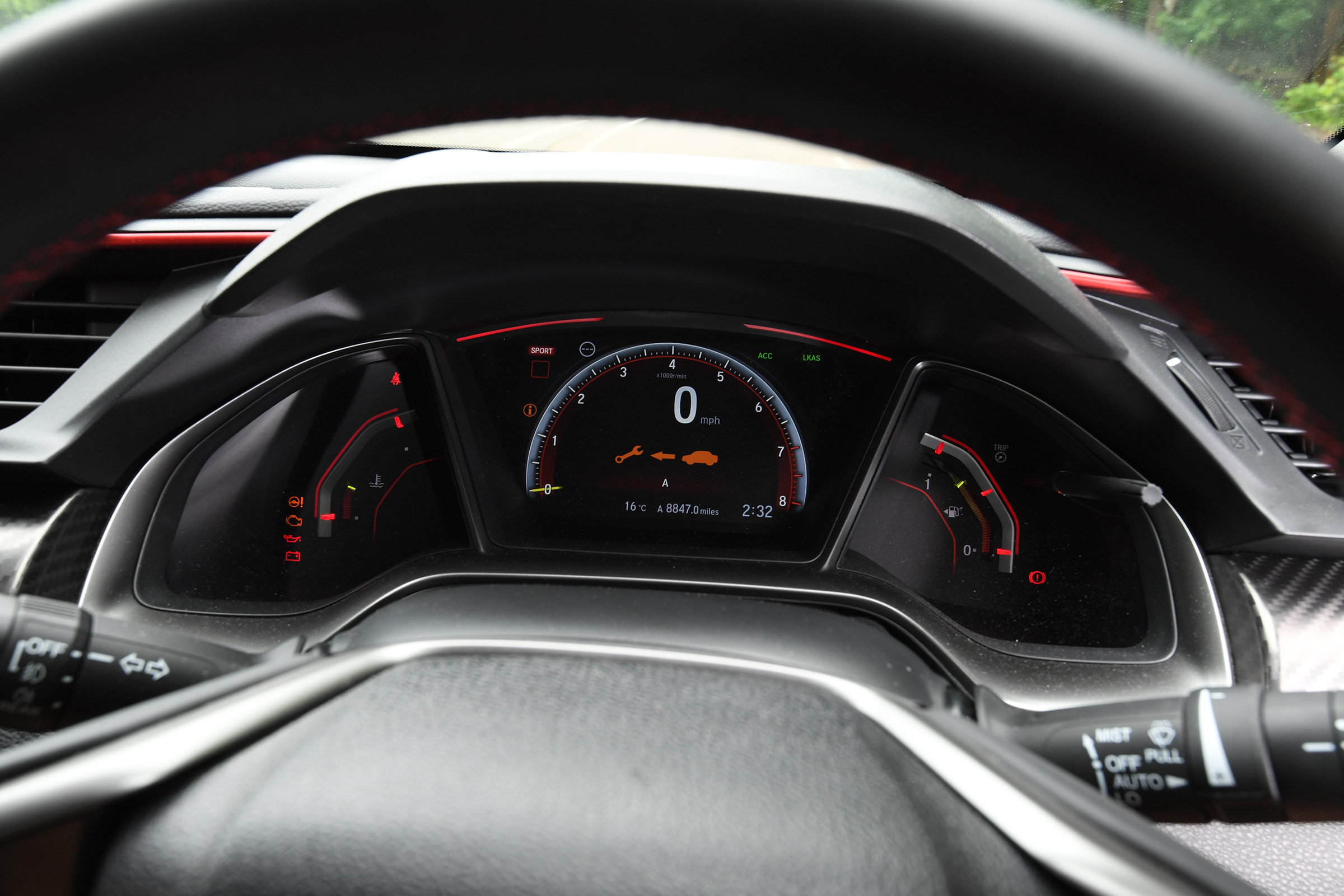 Honda Civic Type R - dials