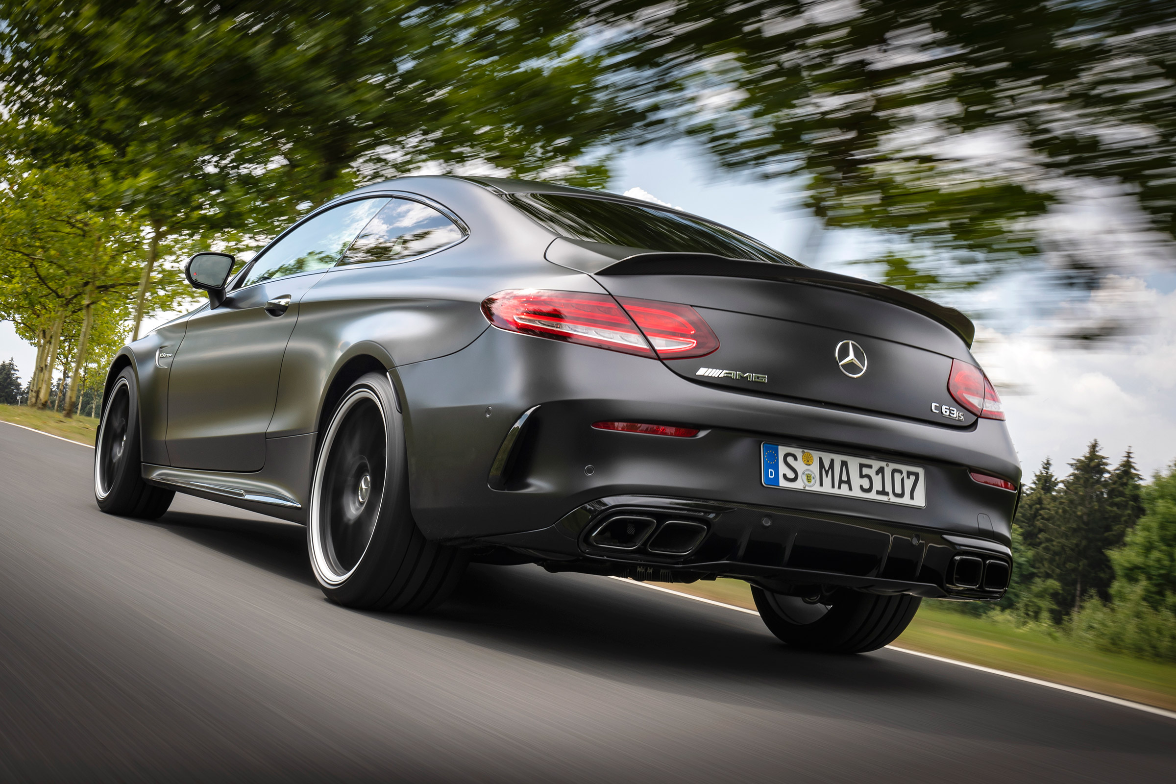 Mercedes-AMG C 63 S Coupe - rear tracking