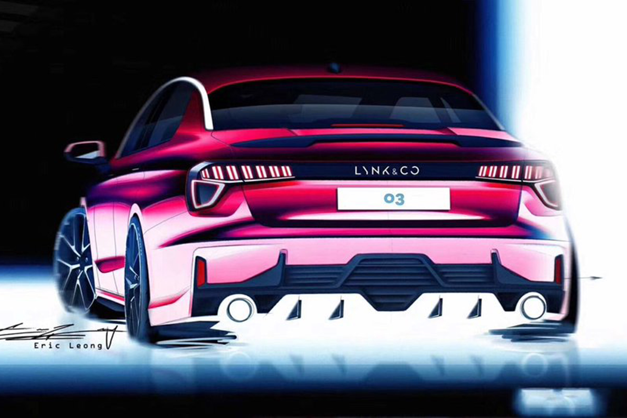 Lynk &amp; Co 03 saloon - rear