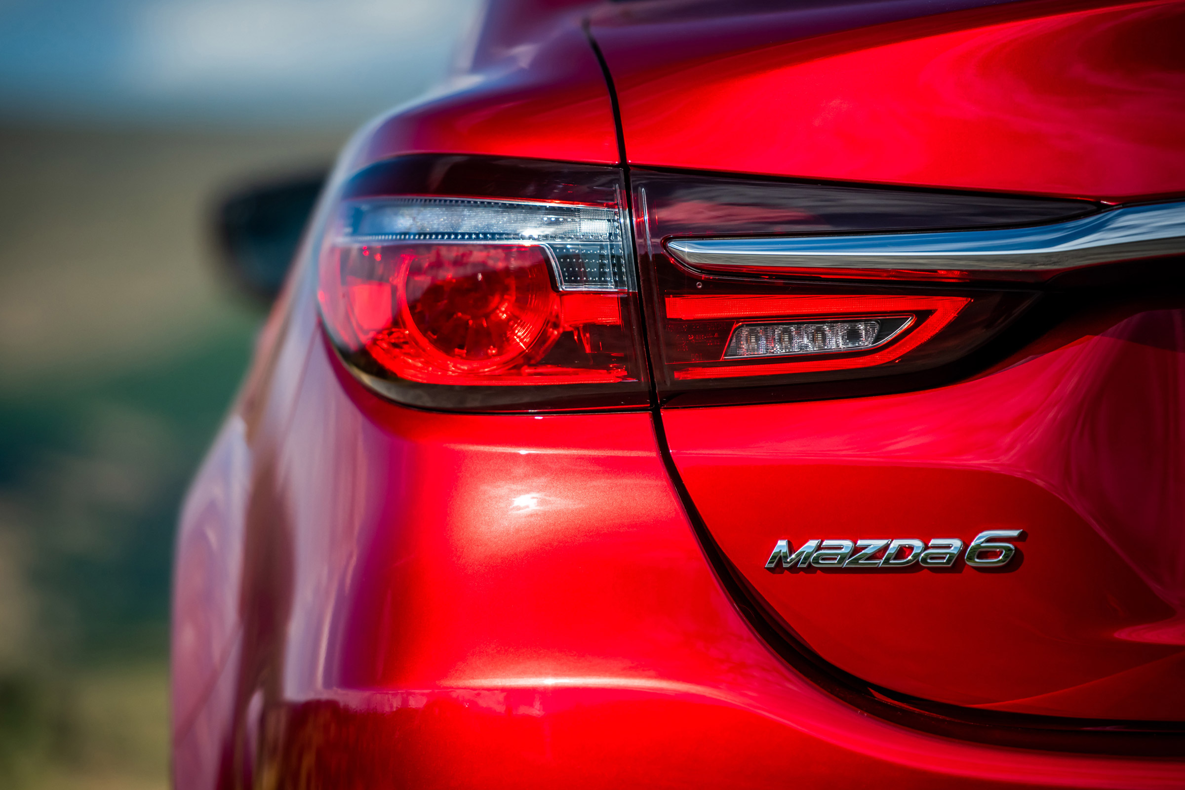 New Mazda 6 2018 facelift rear light