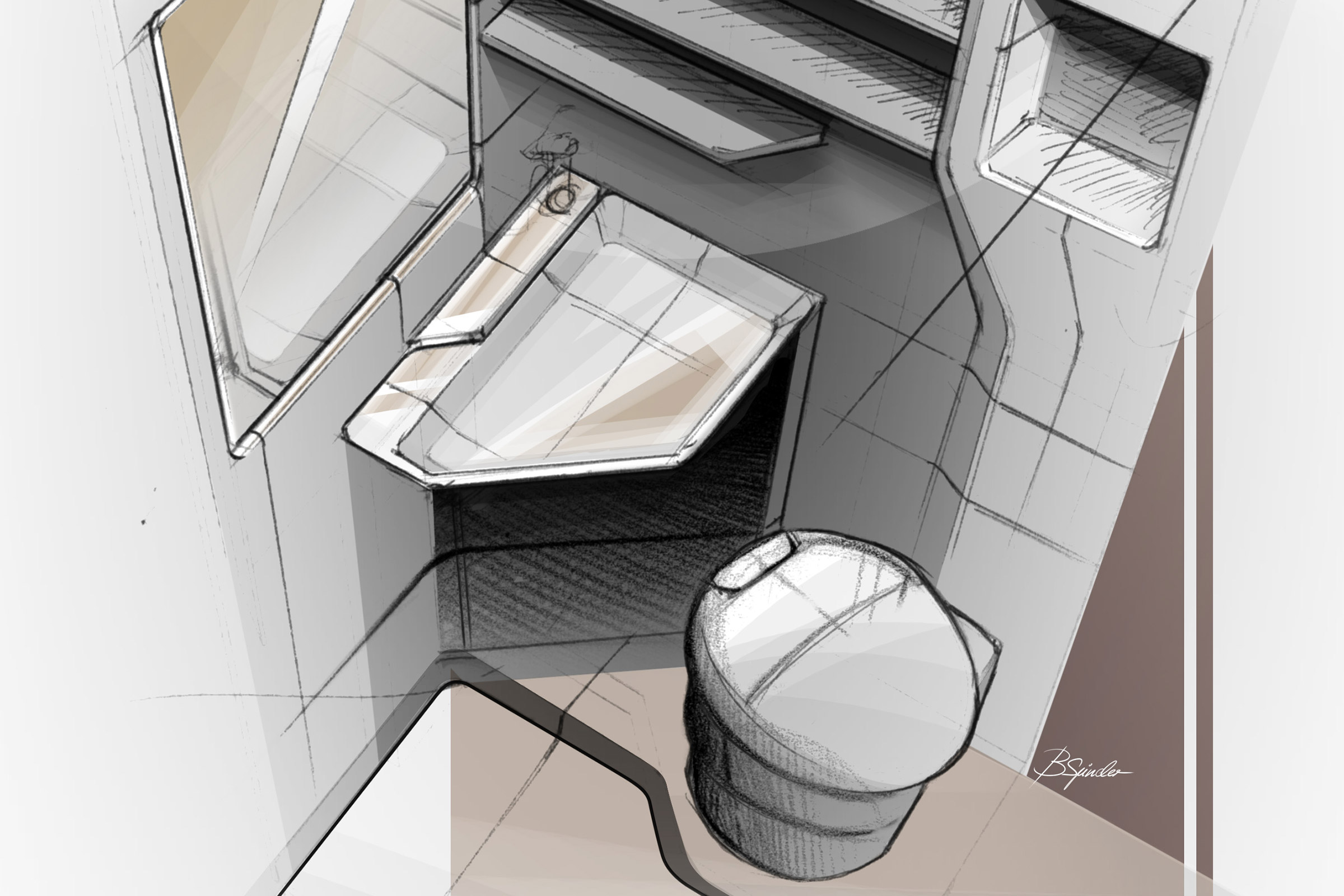 VW California XXL sketch 3
