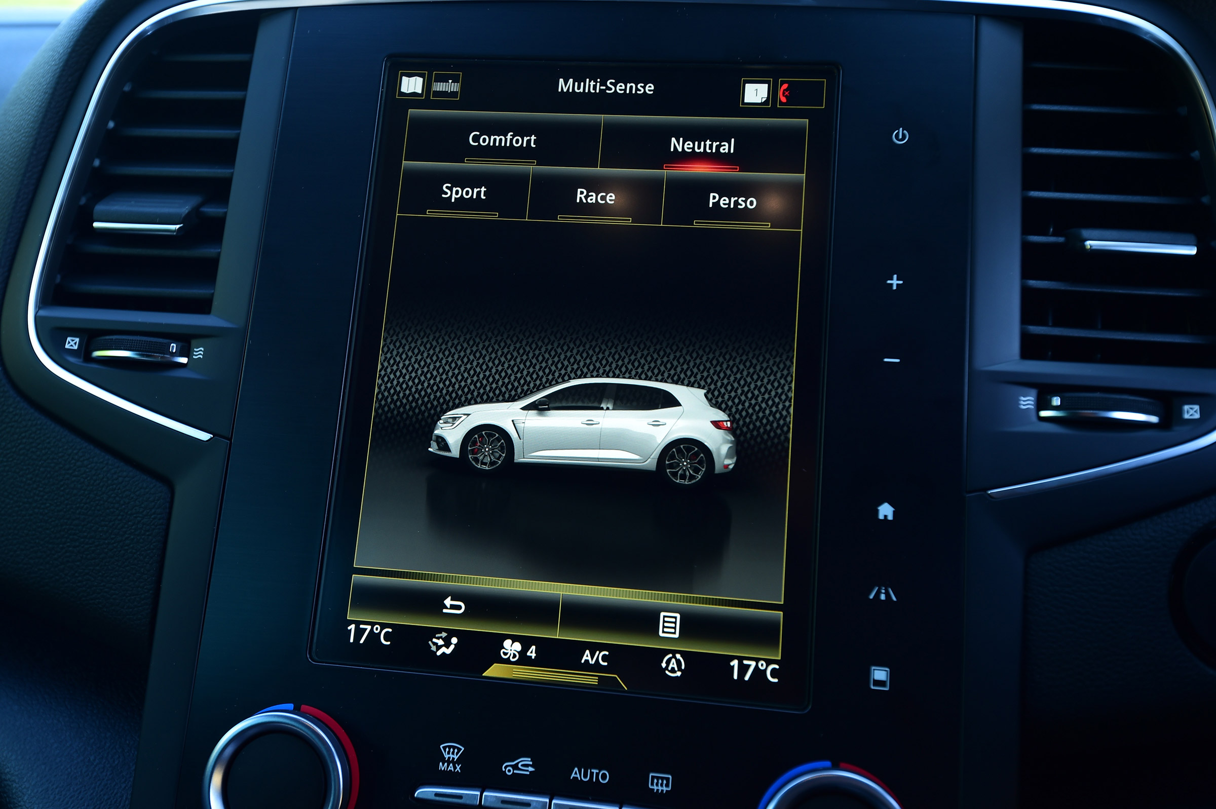 Renault Megane RS - drive modes