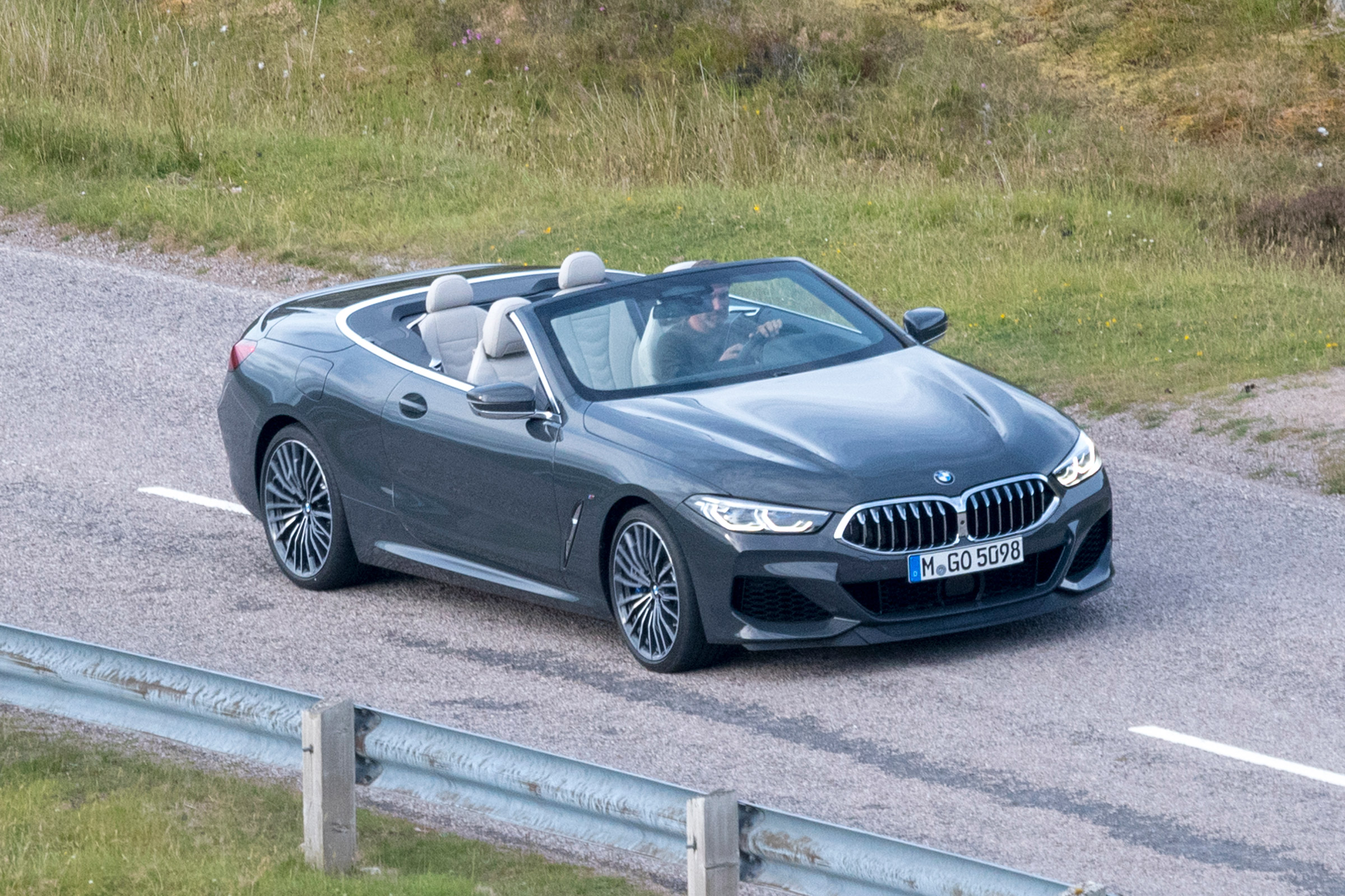 BMW 8 Series Convertible - spyshot side/front