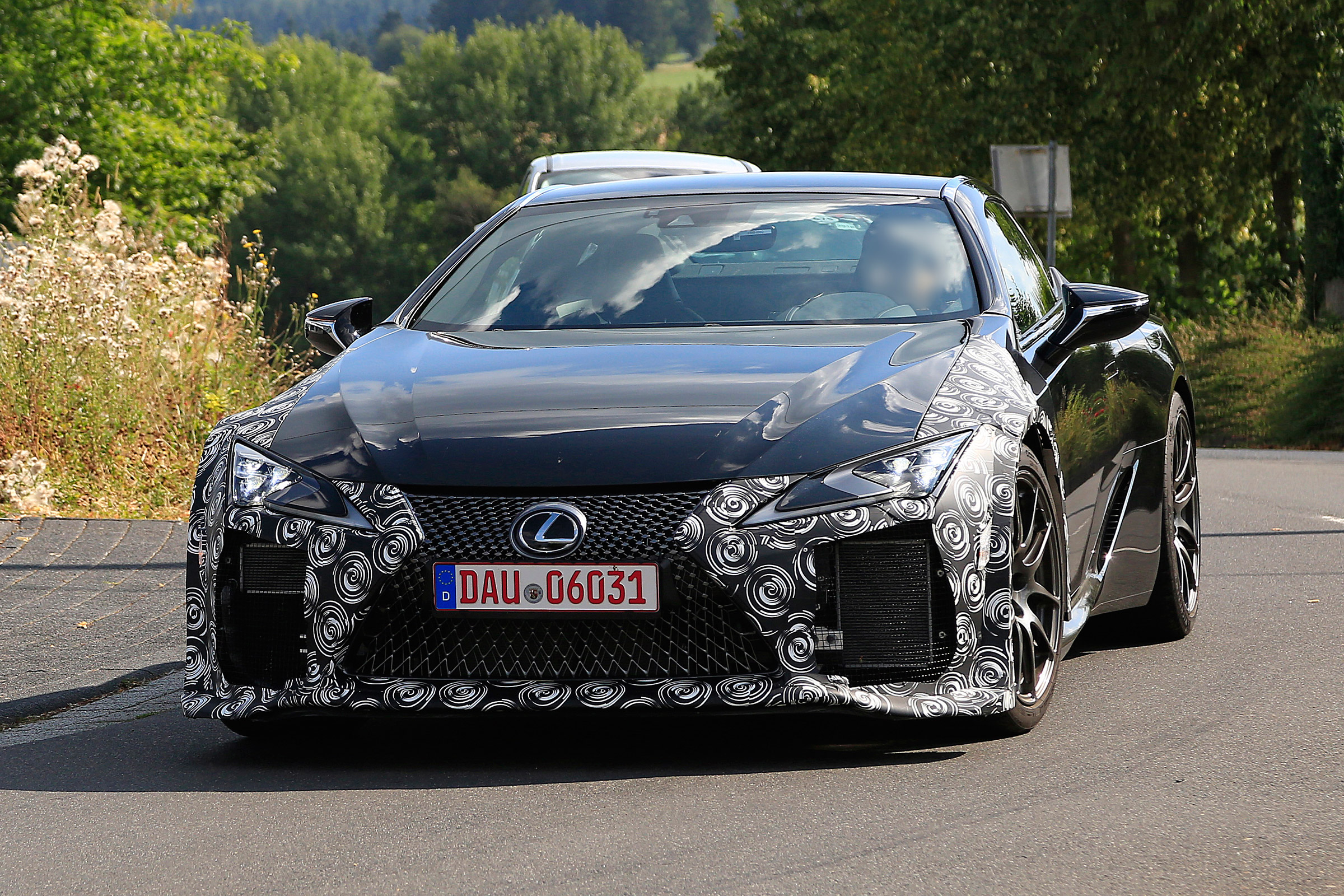 New Lexus LC F coupe spy shots