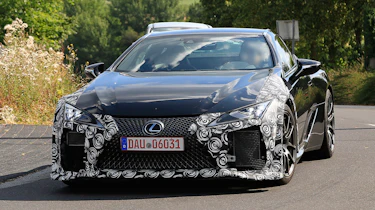 New Lexus LC F coupe spy shots