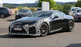 New Lexus LC F coupe spy shots