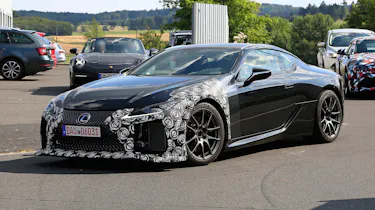 New Lexus LC F coupe spy shots