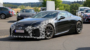 New Lexus LC F coupe spy shots