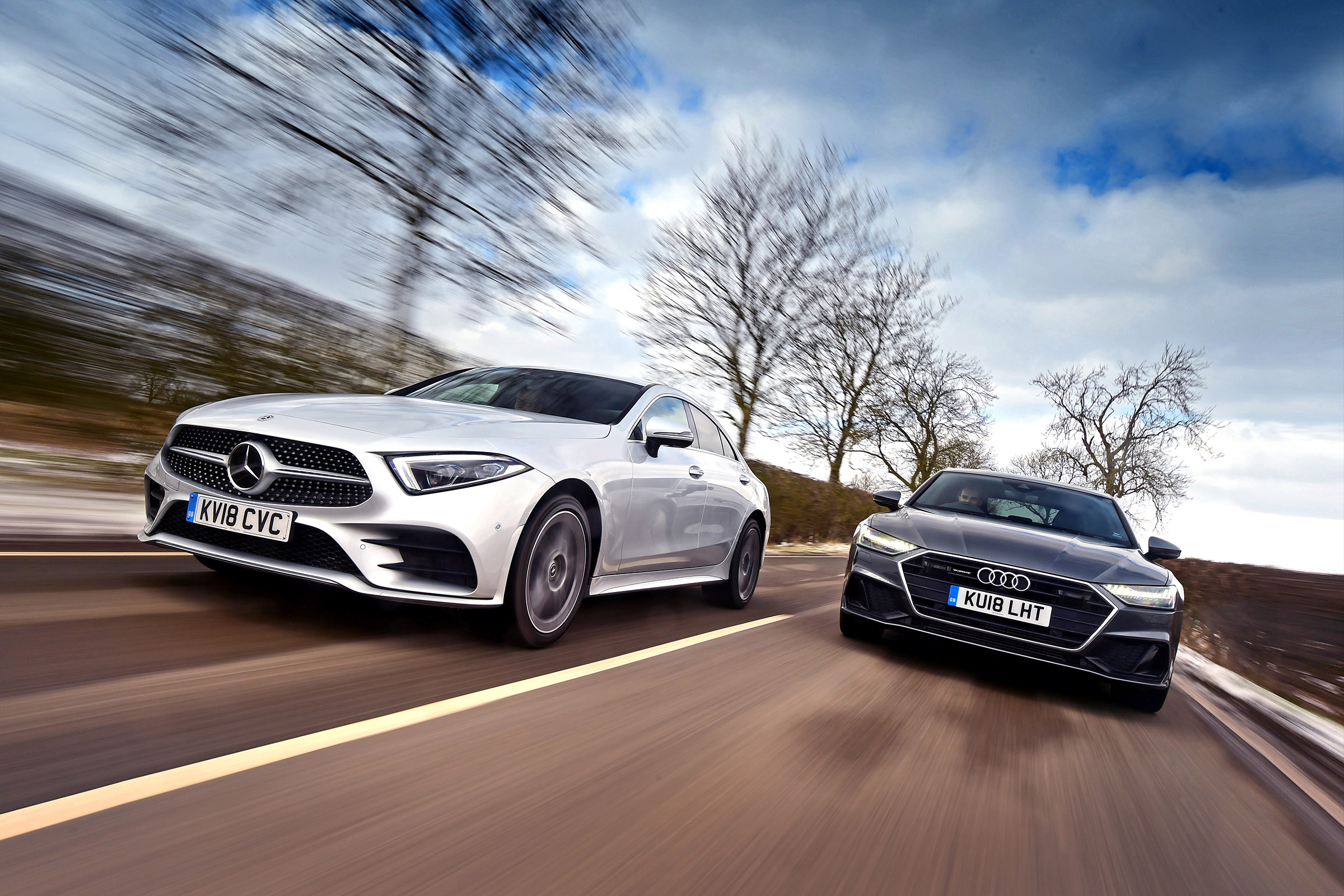 Mercedes CLS vs Audi A7 Sportback - header