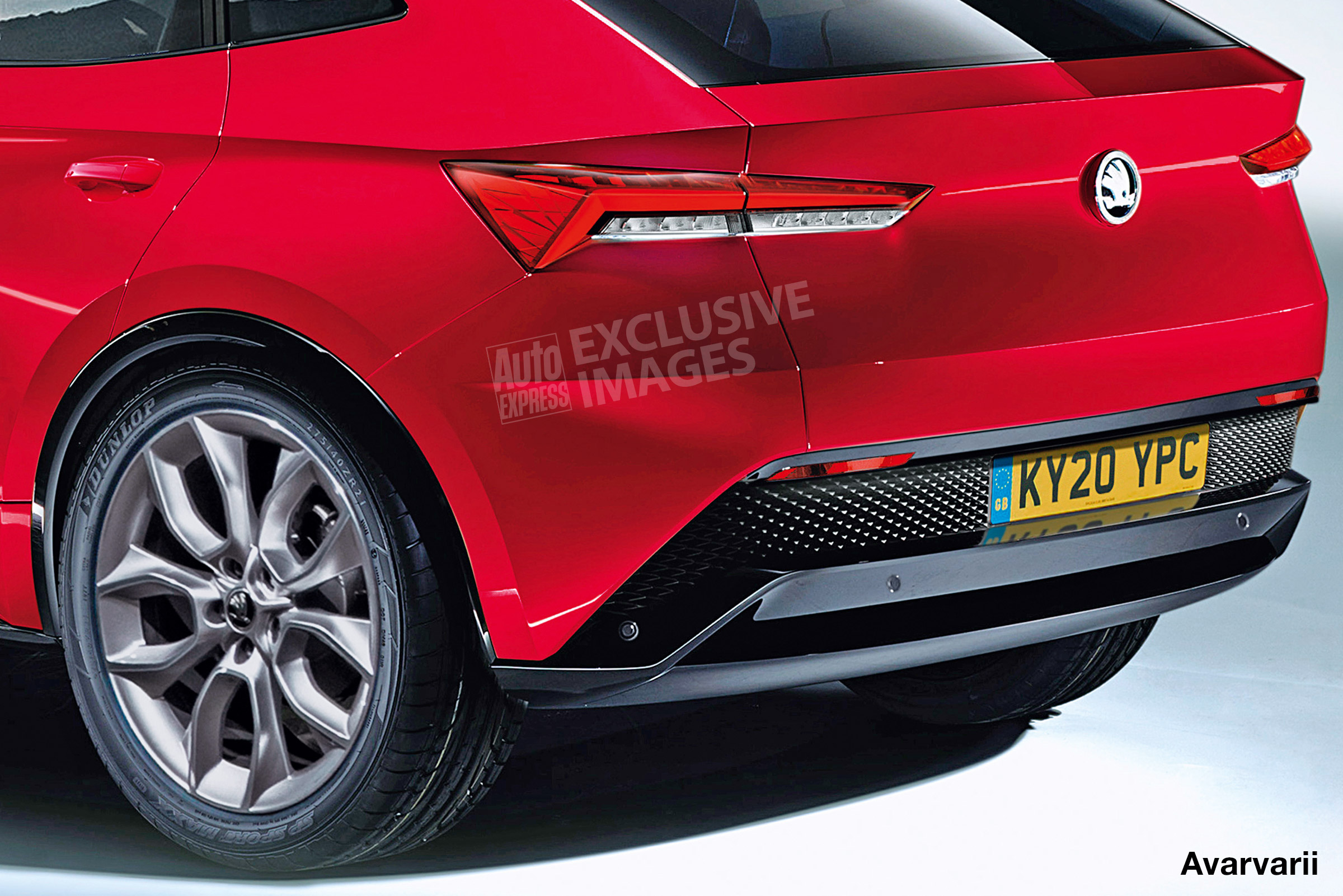 Skoda Vision E - rear detail (watermarked)