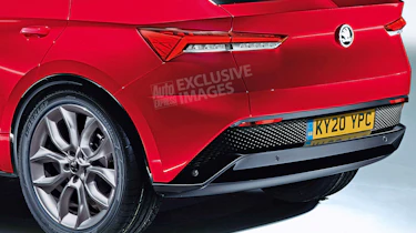 Skoda Vision E - rear detail (watermarked)
