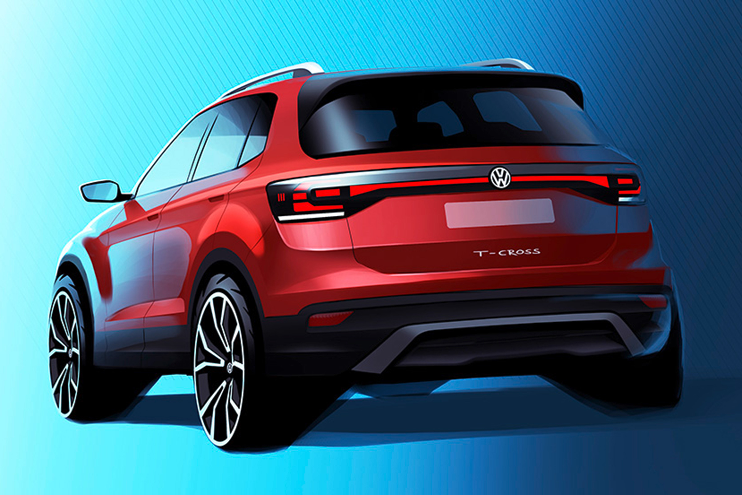 Volkswagen T-Cross teaser - rear