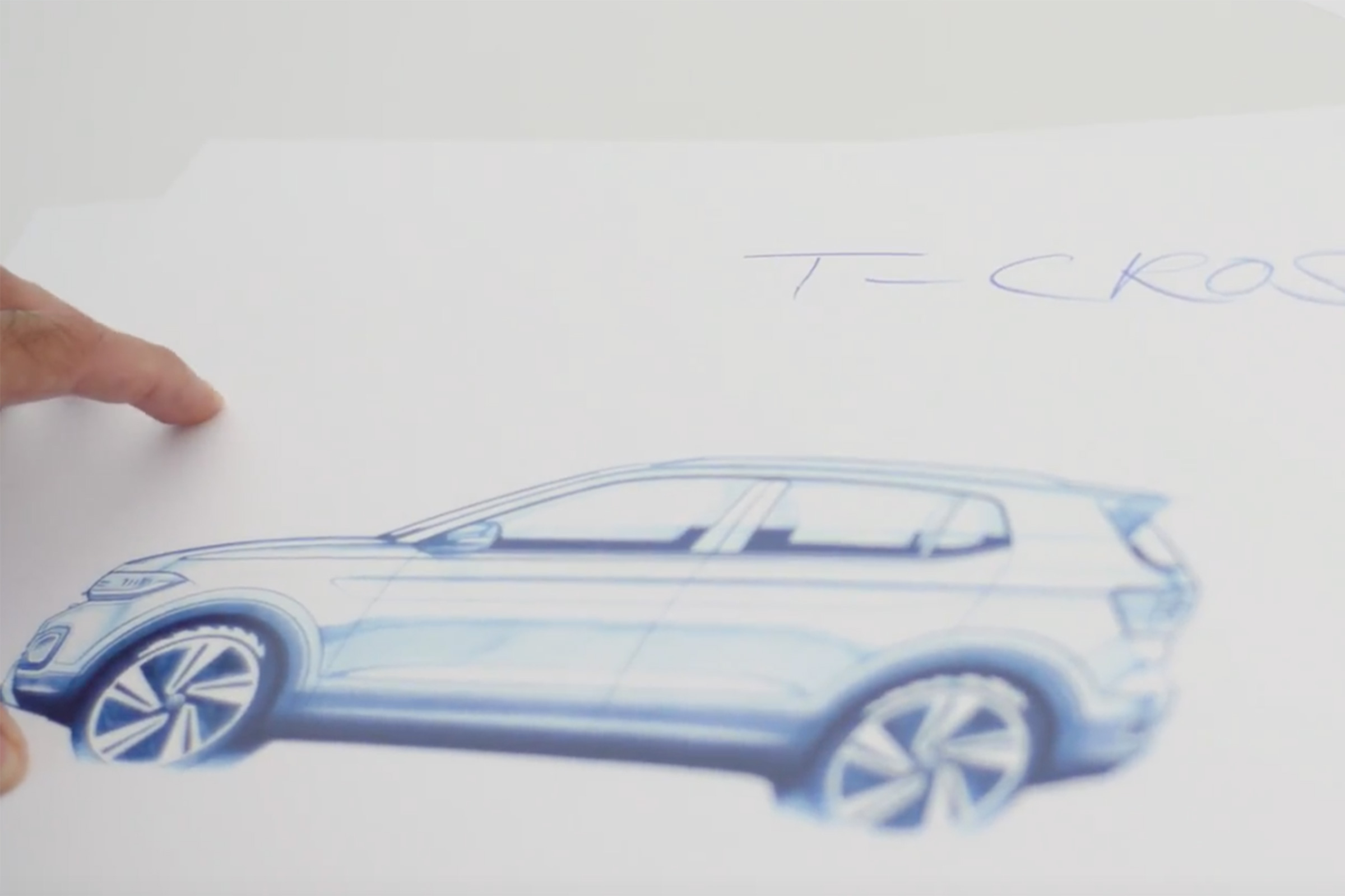 Volkswagen T-Cross teaser - drawing