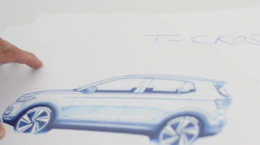 Volkswagen T-Cross teaser - drawing