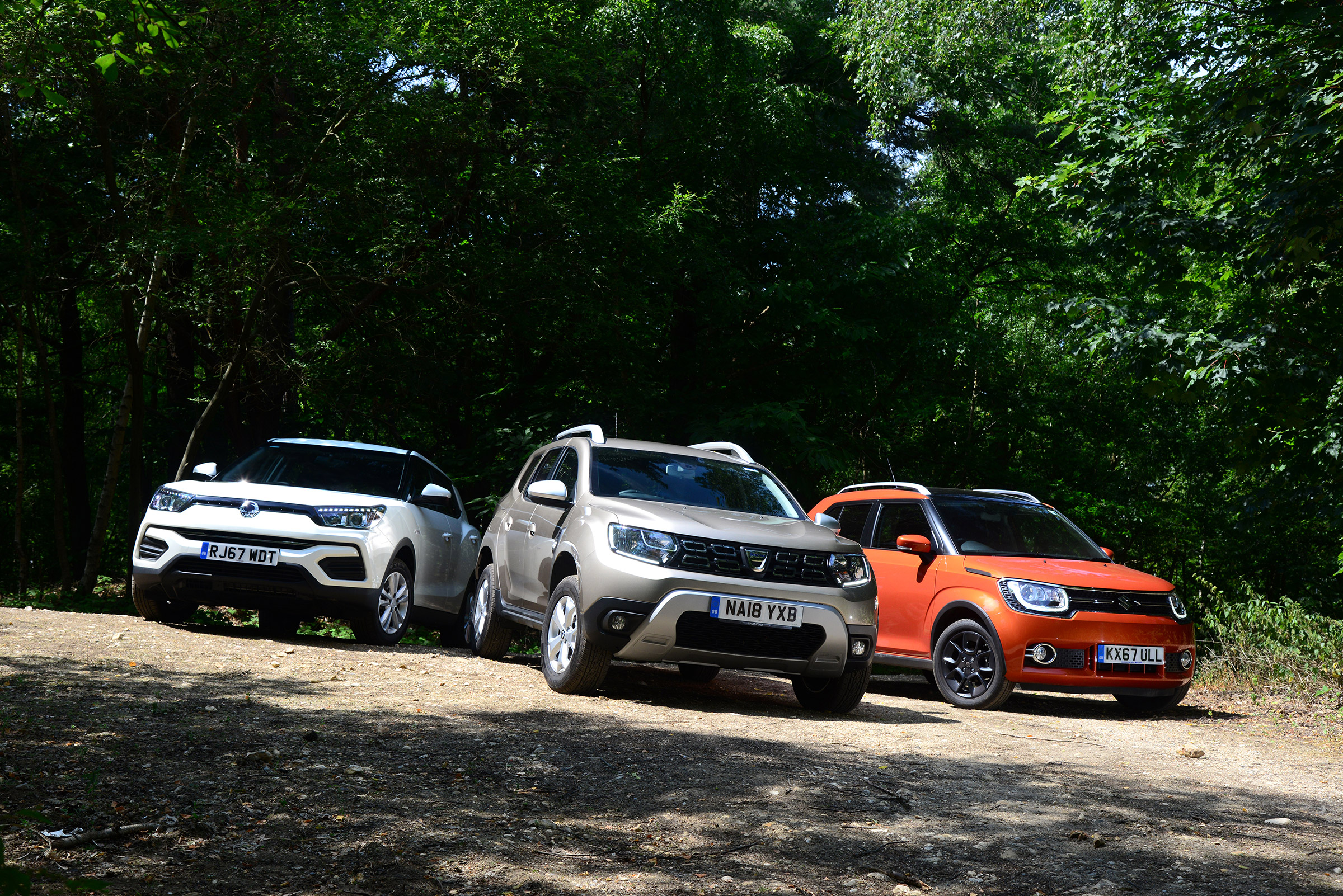 Dacia Duster vs Suzuki Ignis vs SsangYong Tivoli - header