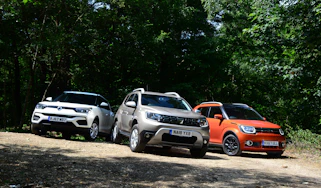 Dacia Duster vs Suzuki Ignis vs SsangYong Tivoli - header
