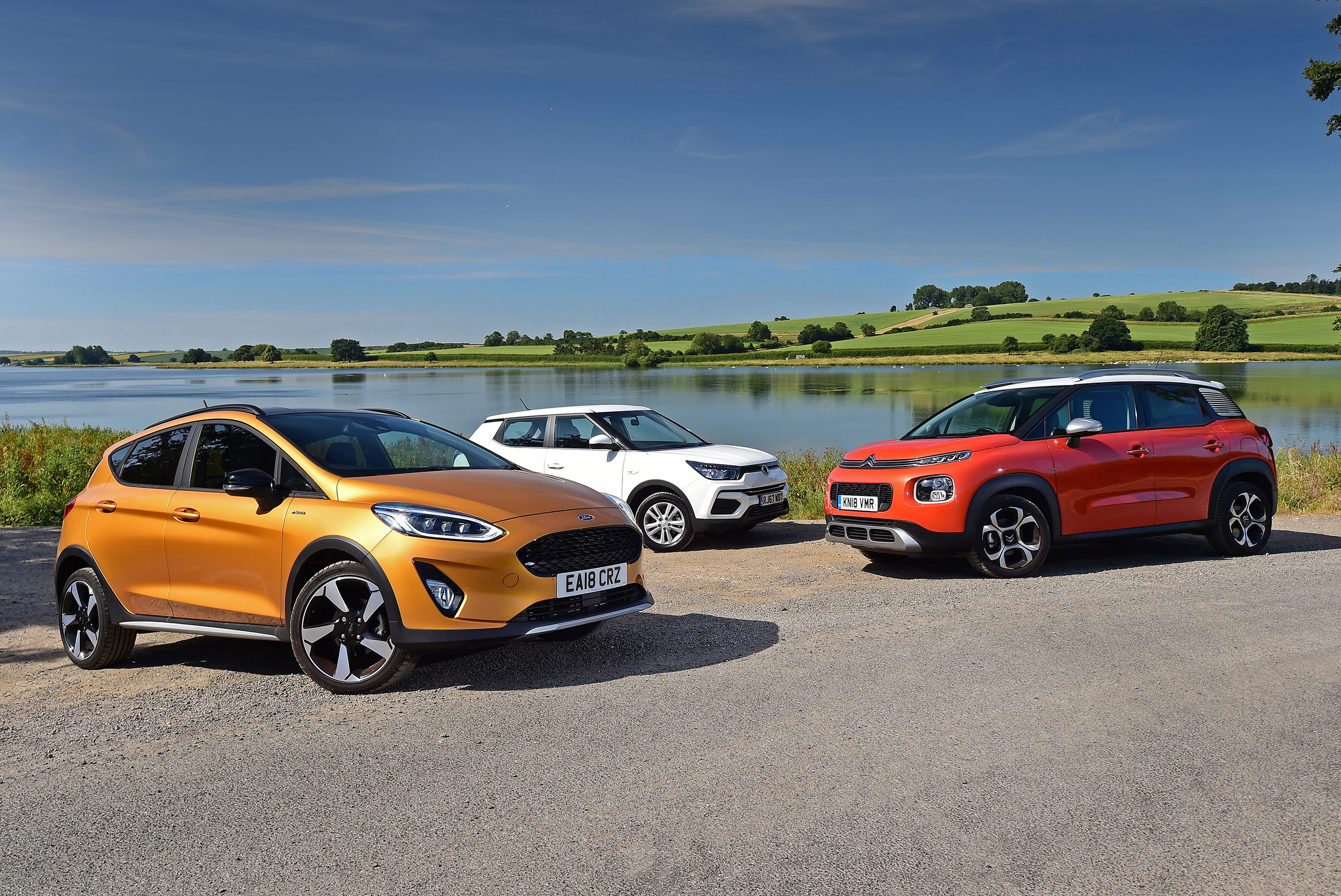 Ford Fiesta Active vs Citroen C3 Aircross vs SsangYong Tivoli - header