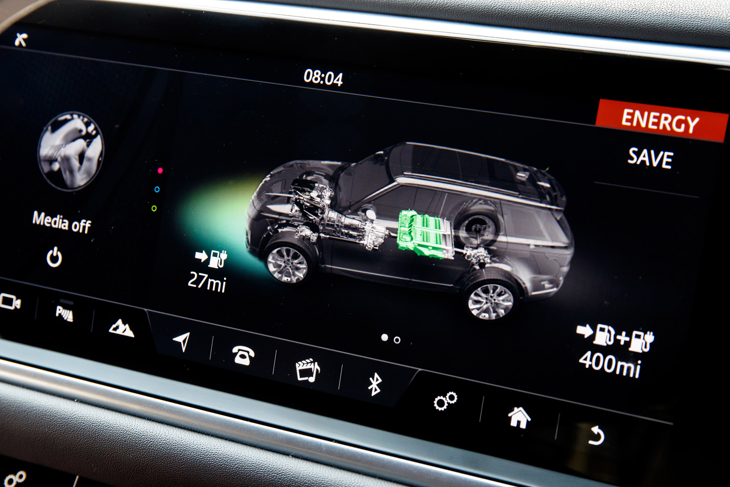 Range Rover Sport P400e - infotainment