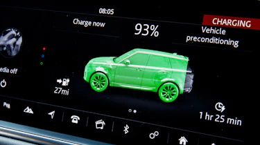 Range Rover Sport P400e - charging details