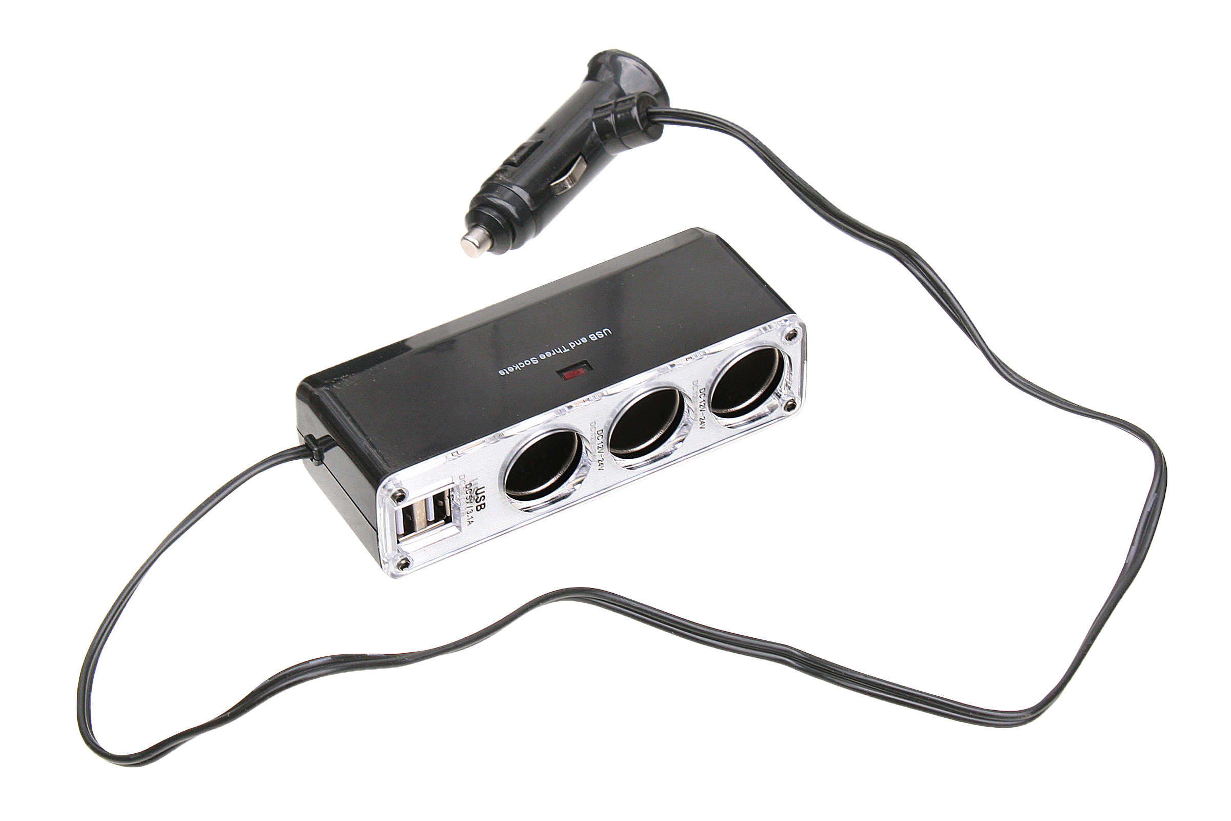 Lifetime Cars Triple Socket with Dual USB