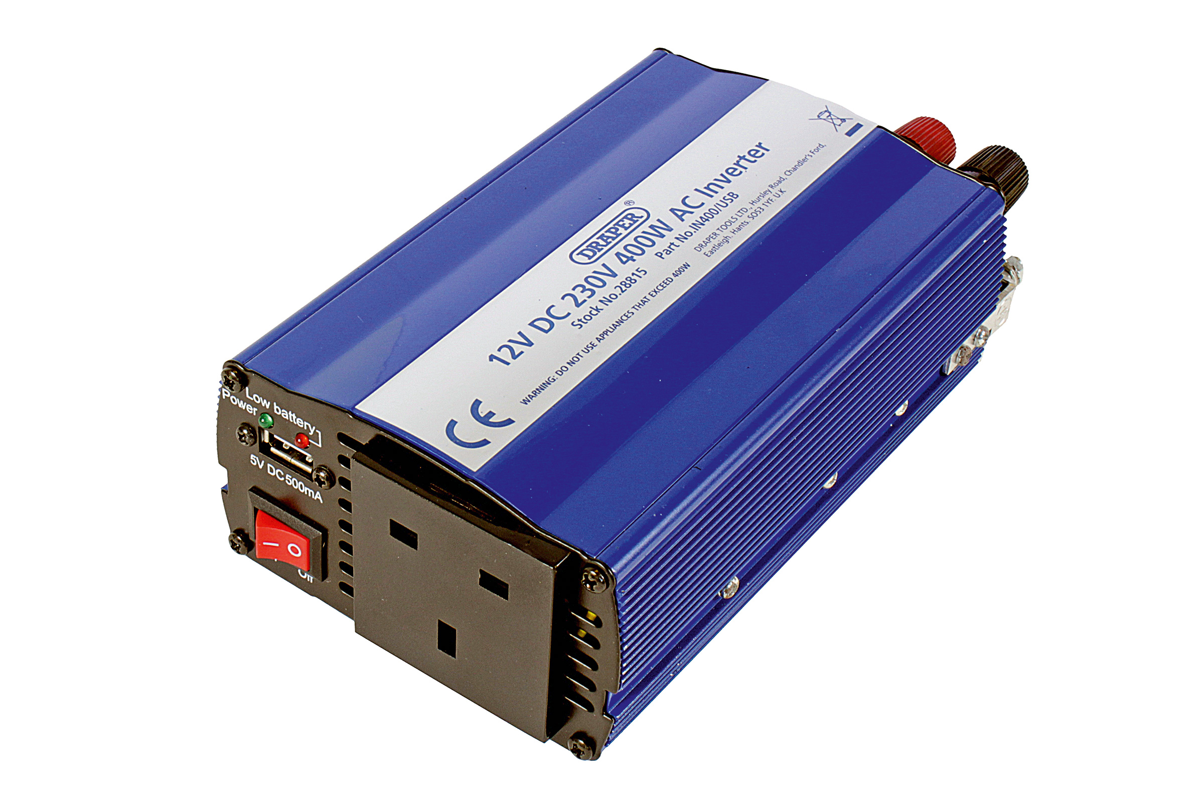 Draper IN400/USB 400W DC-AC Inverter 