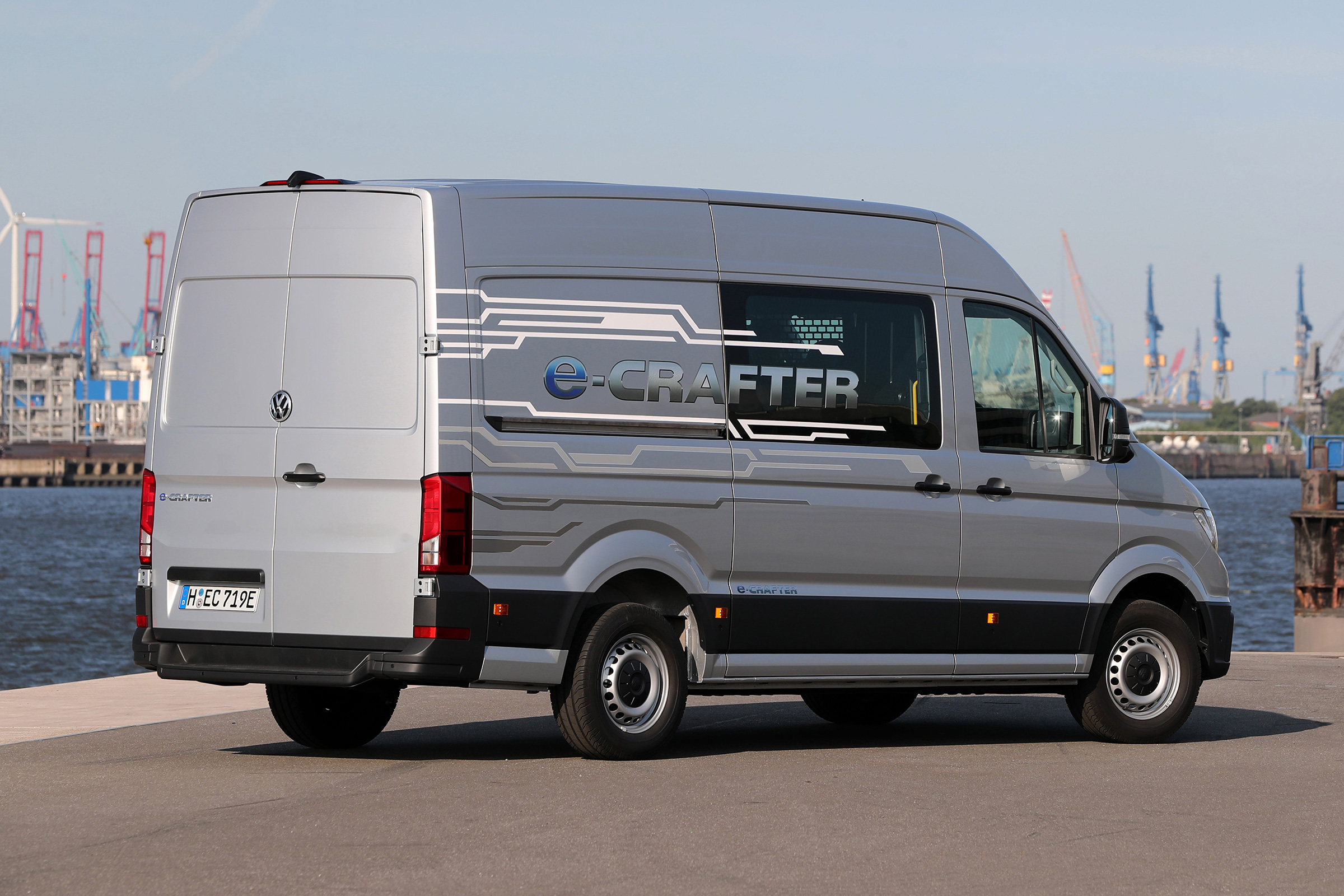 Volkswagen e-Crafter static rear quarter