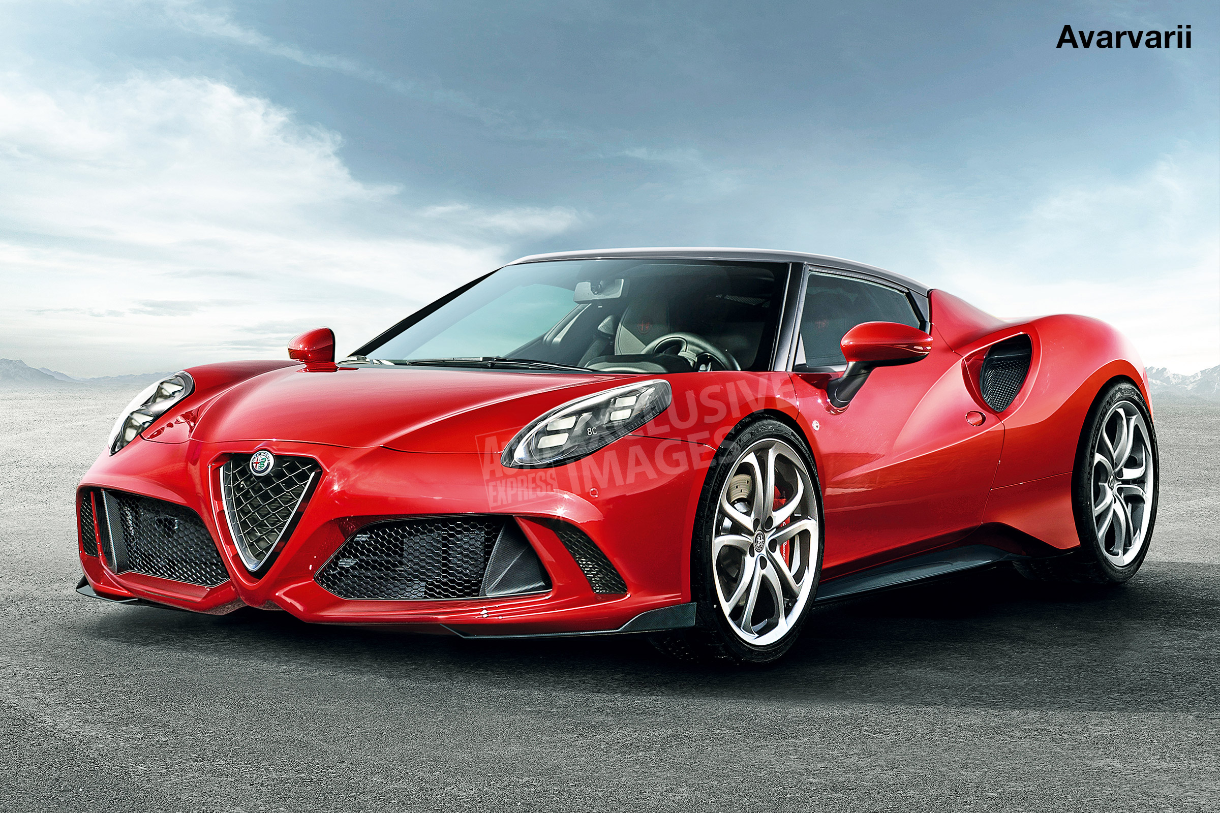 New Alfa Romeo 8C - front (watermarked)